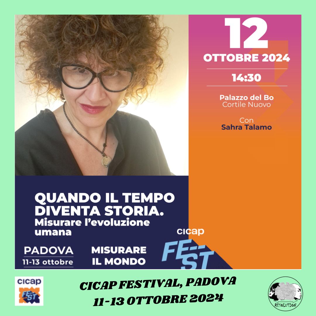 BRAVHO Lab (@erc_resolution) on Twitter photo ⌛“Quando il #tempo diventa #storia. #Misurare l’#evoluzioneumana” di Sahra Talamo: 📅 Sabato 12 Ottobre, ore 14:30, presso Palazzo del Bo (Padova) nell'ambito del <a href="/cicap/">CICAP</a> #Festival "#Misurare il mondo"!
Clicca qui cicapfest.it/programma <a href="/ERC_Research/">European Research Council (ERC)</a> <a href="/Ciamician_unibo/">Dept. Chemistry Ciamician - University of Bologna</a> ⌛“Quando il #tempo diventa #storia. #Misurare l’#evoluzioneumana” di Sahra Talamo: 📅 Sabato 12 Ottobre, ore 14:30, presso Palazzo del Bo (Padova) nell'ambito del <a href="/cicap/">CICAP</a> #Festival "#Misurare il mondo"!
Clicca qui cicapfest.it/programma <a href="/ERC_Research/">European Research Council (ERC)</a> <a href="/Ciamician_unibo/">Dept. Chemistry Ciamician - University of Bologna</a>