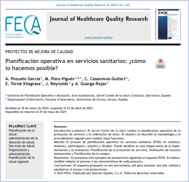 JHealthQualityR's tweet photo. 📰 Operational planning of health services: How do we make it possible?
✏️Quality Project by A Pozuelo Garcia et al@JHealthQualityR #RevistaSECA #JHQR
👉 https://t.co/z3YYp3FjGp
✅ #QualityHealthcare #HealthPlanning #HealthCareAdministration #HealthServices #RegionalHealthPlannig https://t.co/7lUa8QWYai