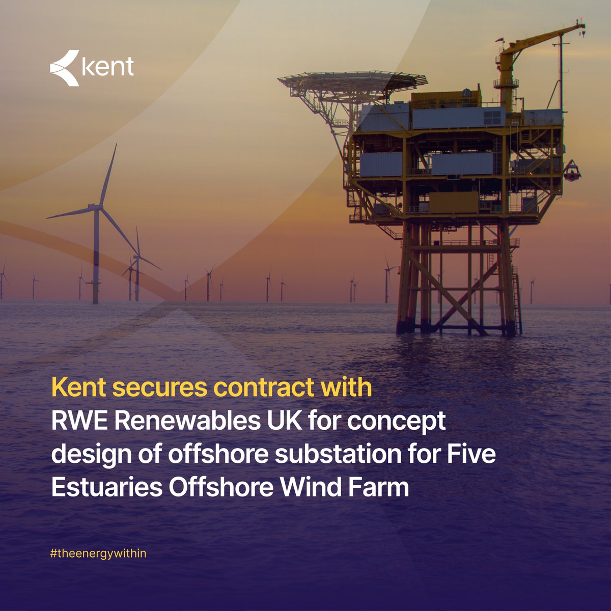 We’ve secured a contract to design the offshore substation for <a href="/RWE_UK/">RWE UK</a> Five Estuaries OSW Farm, the extension of Galloper Wind Farm. Our team will lead the design of the HVAC Offshore Substation Platform for this major renewable energy project. bit.ly/3BCSG98