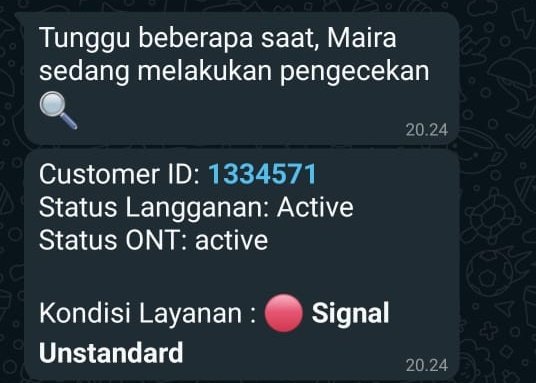 windsNet's tweet photo. @ID_MyRepublic Min... udah 2 hari gak ada penanganan nih internet putus... gimana min Signal Unstandard ? C1334571 https://t.co/qC1no2WOae