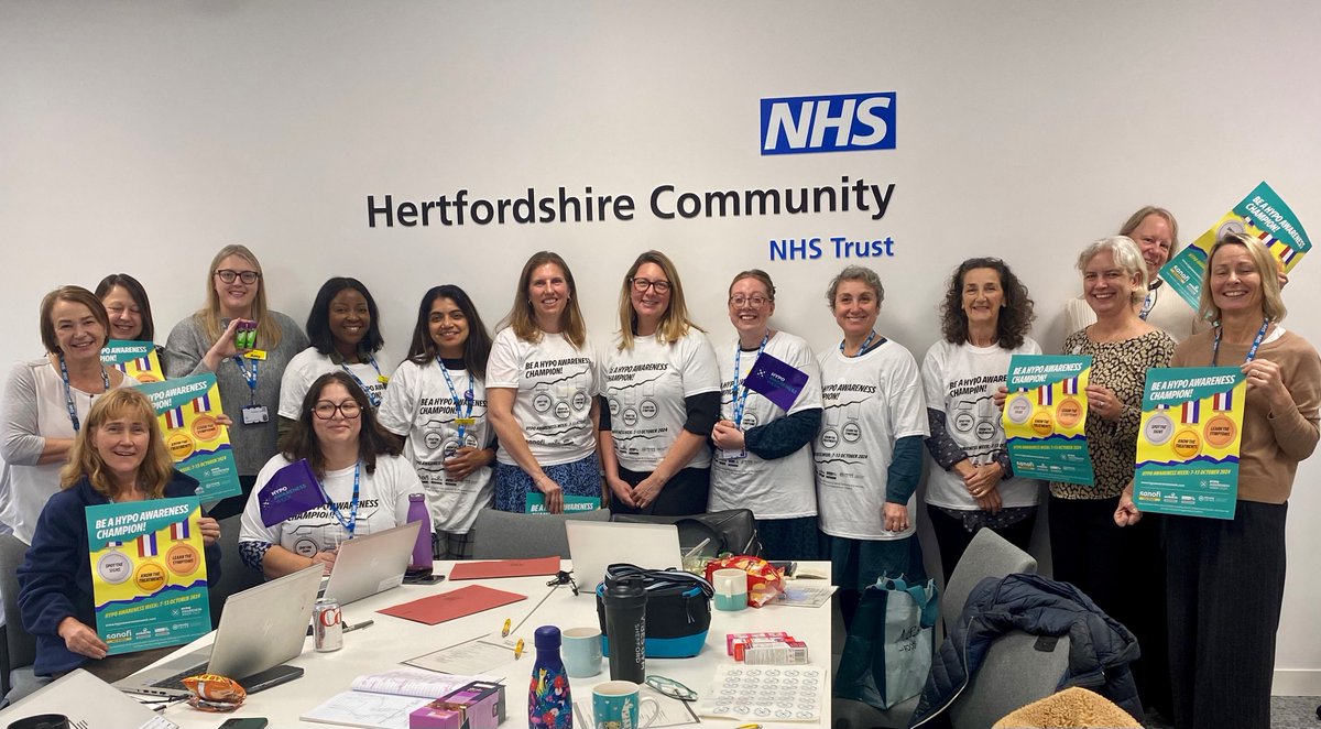 eandndiabetes's tweet photo. Here are some of the members of the East and North Herts Community Diabetes Service spreading awareness of Hypoglycaemia @HCTNHS #HAW2024 https://t.co/RNmbFZDv8o