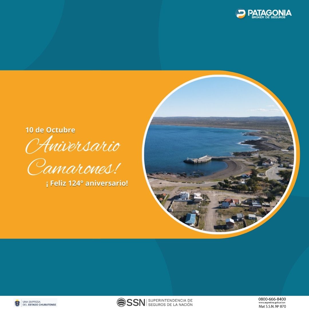Patagonia Broker SA (@patagoniabroker) on Twitter photo 📷¡Feliz 124° aniversario #Camarones !
<a href="/patagoniabroker/">Patagonia Broker SA</a> saluda a los vecinos y autoridades de esa querida localidad chubutense📷
#Aniversario #camarones #Chubut 📷¡Feliz 124° aniversario #Camarones !
<a href="/patagoniabroker/">Patagonia Broker SA</a> saluda a los vecinos y autoridades de esa querida localidad chubutense📷
#Aniversario #camarones #Chubut