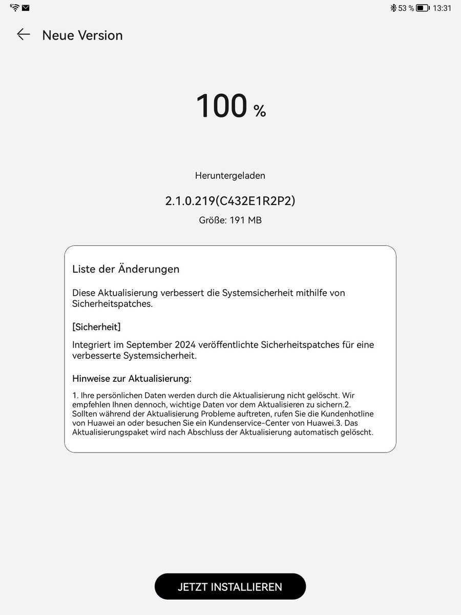 llelectronics's tweet photo. #Huawei #MatePadPaper new security update. https://t.co/lAJhuN2yXV