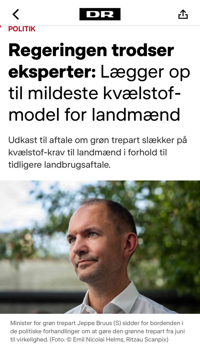 Regeringens svar efter historisk iltsvind: Lad os ændre regnemetode, så vi skal gøre mindre. Det kan ganske enkelt ikke være rigtigt. 
Det handler om at få livet tilbage i vores fjorde. Godt <a href="/KonservativeDK/">Det Konservative Folkeparti</a> <a href="/SFpolitik/">SF</a> <a href="/radikale/">Radikale Venstre</a> <a href="/Enhedslisten/">Enhedslisten</a> sætter foden ned. 
#dkpol #dkgreen