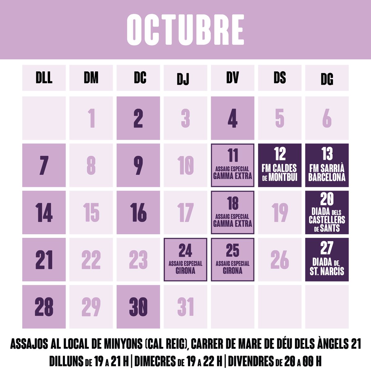 S'apropen les millors setmanes de l'any...