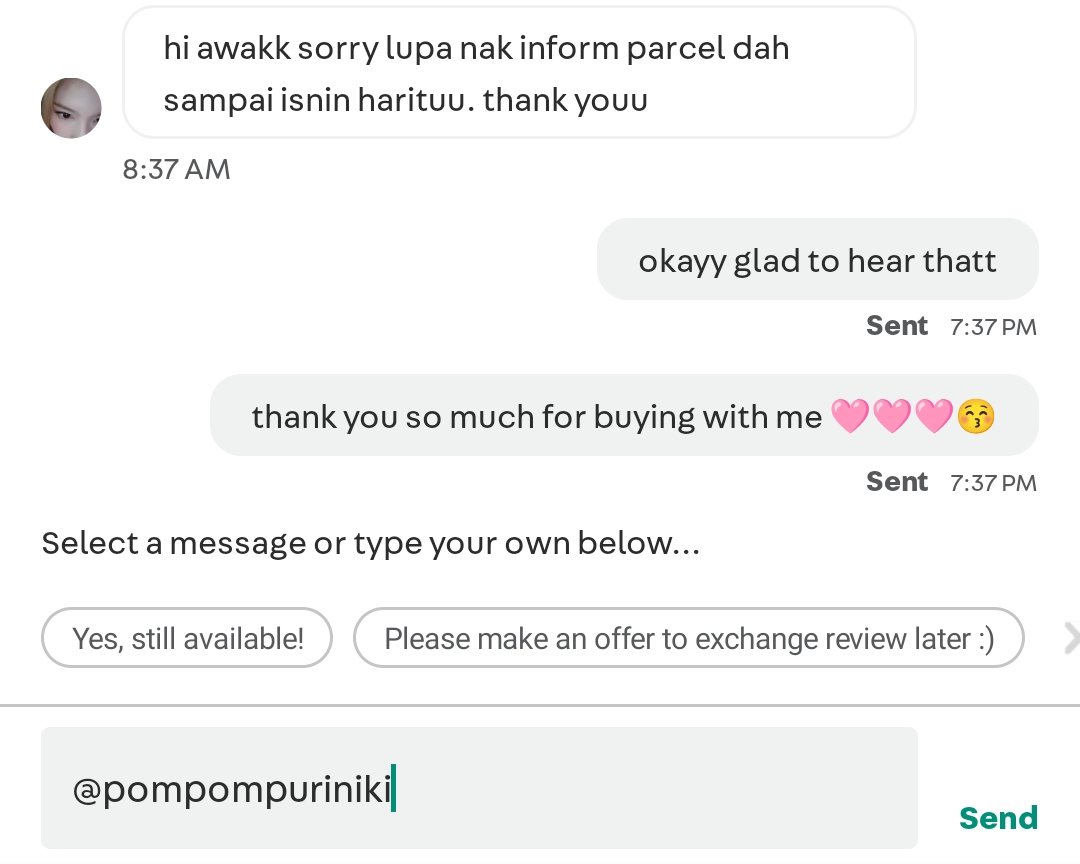 pompompuriniki's tweet photo. latest feedback at carousel 💗 https://t.co/FlyV5LSPsy