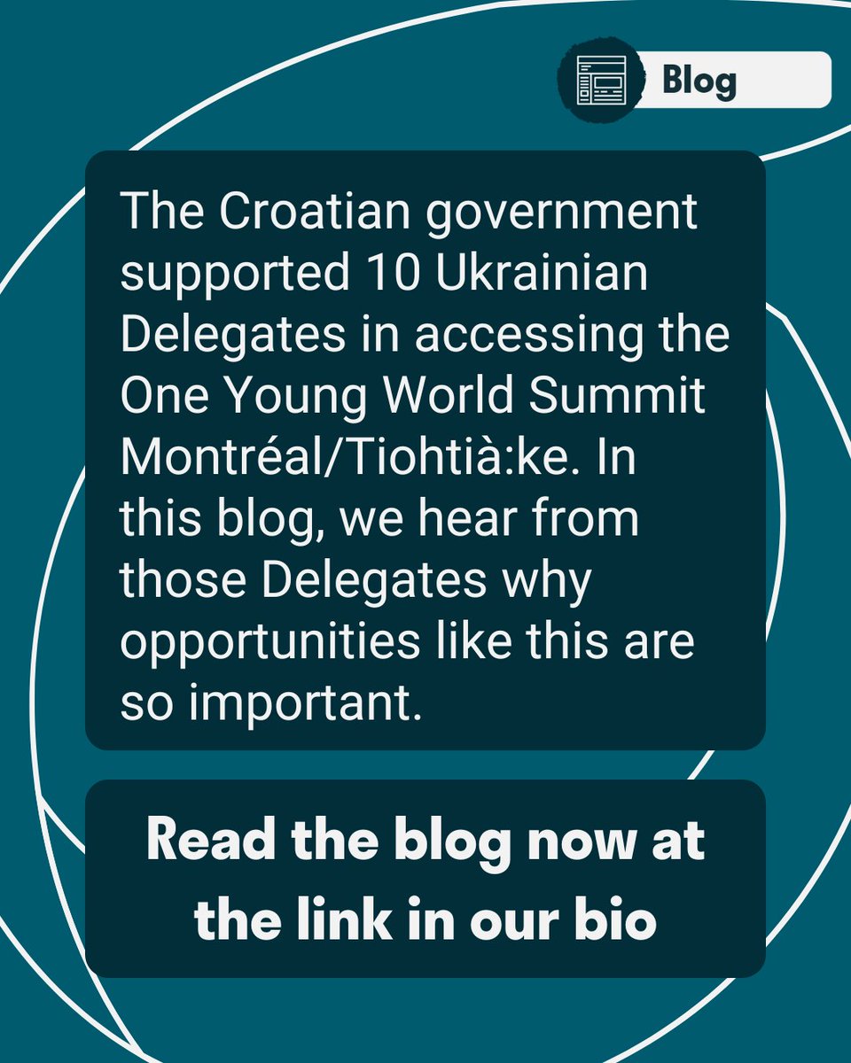 How do you want to be supported by heads of state?

The Croatian government (<a href="/VladaRH/">Vlada Republike Hrvatske</a>) supported 10 Ukrainian delegates in accessing the One Young World Summit Montréal/Tiohtià:ke, providing them with the opportunity to create connections that will have a lasting impact.

In this