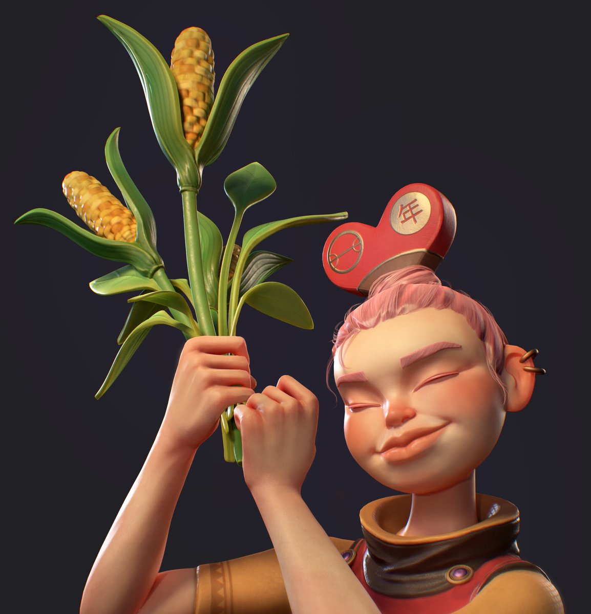 Hey #PortfolioDay! 😊

I'm Jess a 3D Character Artist! 
I love all things stylized and specifically love sculpting faces! :3!