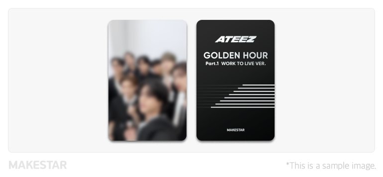 ヨサン ウヨン ATEEZ MAKESTAR WORK TO LIVE VER ATEEZ ウヨン ヨサン WORK TO LIVE VER メクス特典トレカ - メルカリ