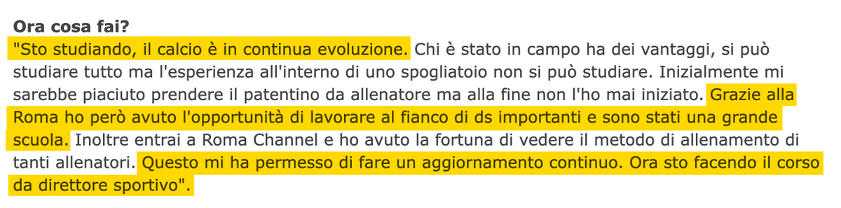 EcceBomber's tweet photo. @LAROMA24 Incrociando le dichiarazioni di #Scarchilli con quelle di #Totti si capisce perché uno lavora nella Roma e l'altro sono 5 anni che si lamenta perché non lavora nella Roma. https://t.co/kjhmAsE6eT