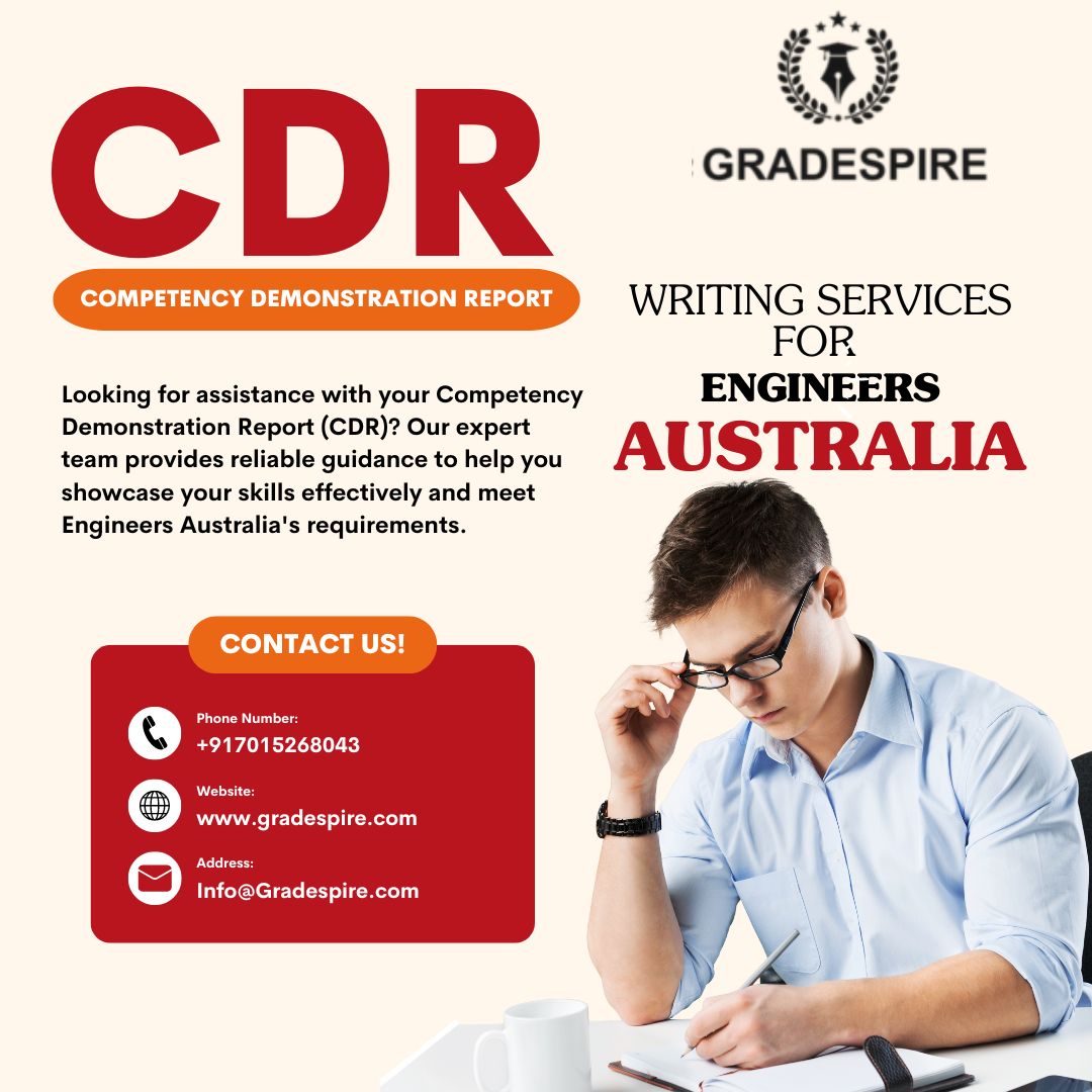 gradespire's tweet image. 🌟 Need a boost with your CDR? Let Gradespire guide you to success! Our expert team offers tailored CDR Writing Help, ensuring your skills shine through. Get started today and watch your career soar! 🚀✍️ #CDRWritingHelp #CareerDevelopment #Gradespire