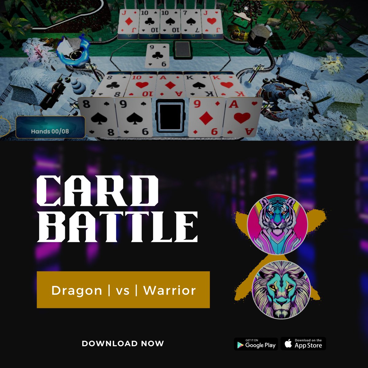 gameofhands_'s tweet photo. Get in on the action! Play Game of Hands with friends and show off your card skills!

#mobilegames #CardGame #freeplaywin #CardGameFun #GetReady #cardgaming #cardgames #playingcards #gamingcommunity #trickcardgame https://t.co/tzQeETHGPF