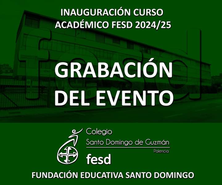 INAUGURACIÓN DEL CURSO ACADÉMICO FESD 2024/25

Acto de Inauguración del Curso Académico FESD 24/25 de todos los colegios de la Fundación Educativa Santo Domingo.

Grabación completa del evento aquí:

i.mtr.cool/pnrmrldahi

#somosfesd #SomosFamilia #colegiosfesd
