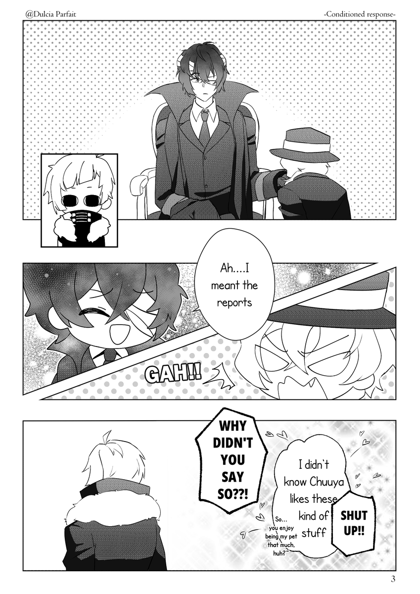 dulciaparfait's tweet photo. 🦴[Conditioned response] (3/4)
It's my first time ever to do manga pages ORZ very confusing, very lost 😵‍💫
.
.
.
#太中 #skk #文豪野犬 #文豪ストレイドッグス https://t.co/EQTwPNo9dx