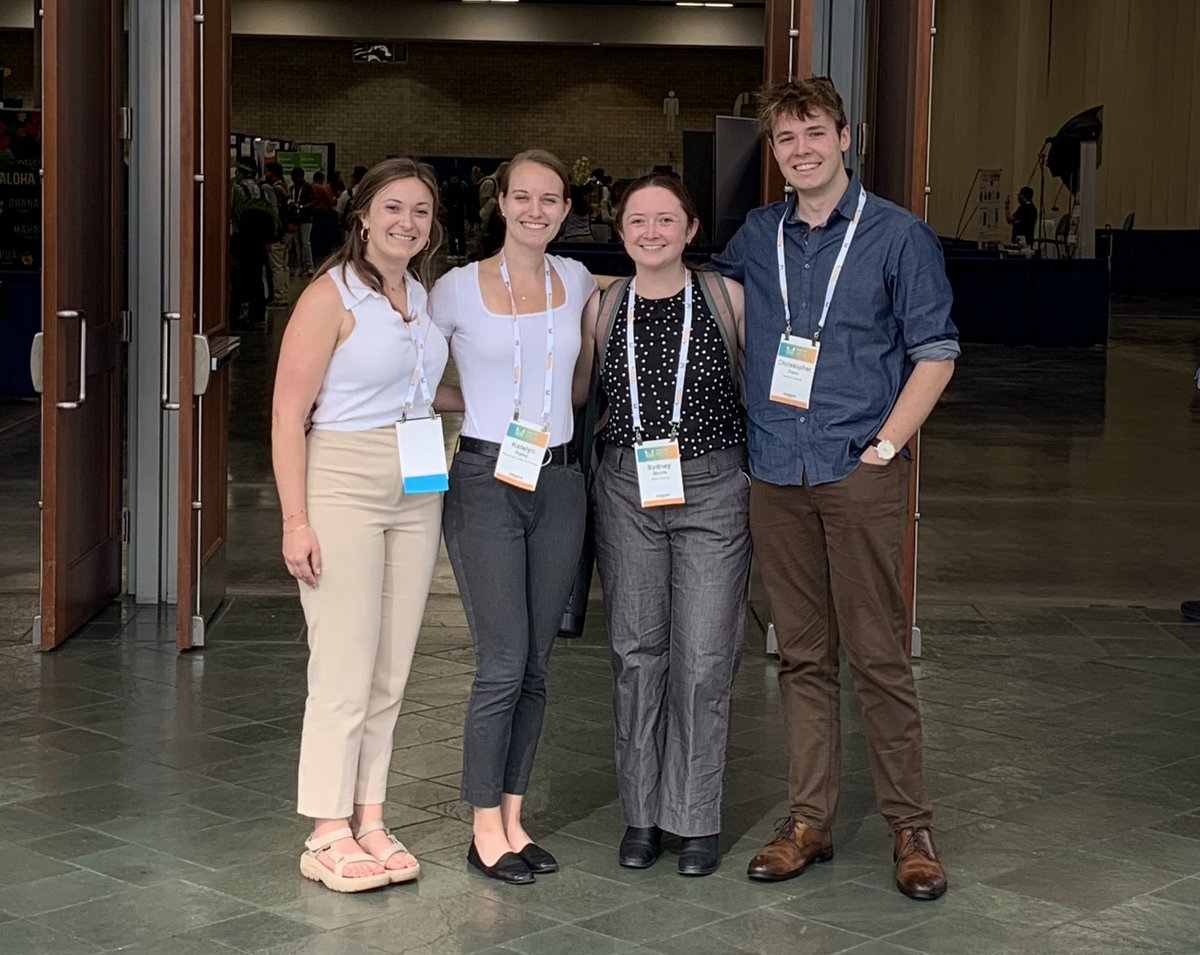 I'm in Boston, but I got the best message with this photo ... all former group members who are in Hawaii for ECS. I hope you all have the best time. <a href="/NU_ChemE/">Chemical Engineering at Northeastern University</a> #PRiME2024