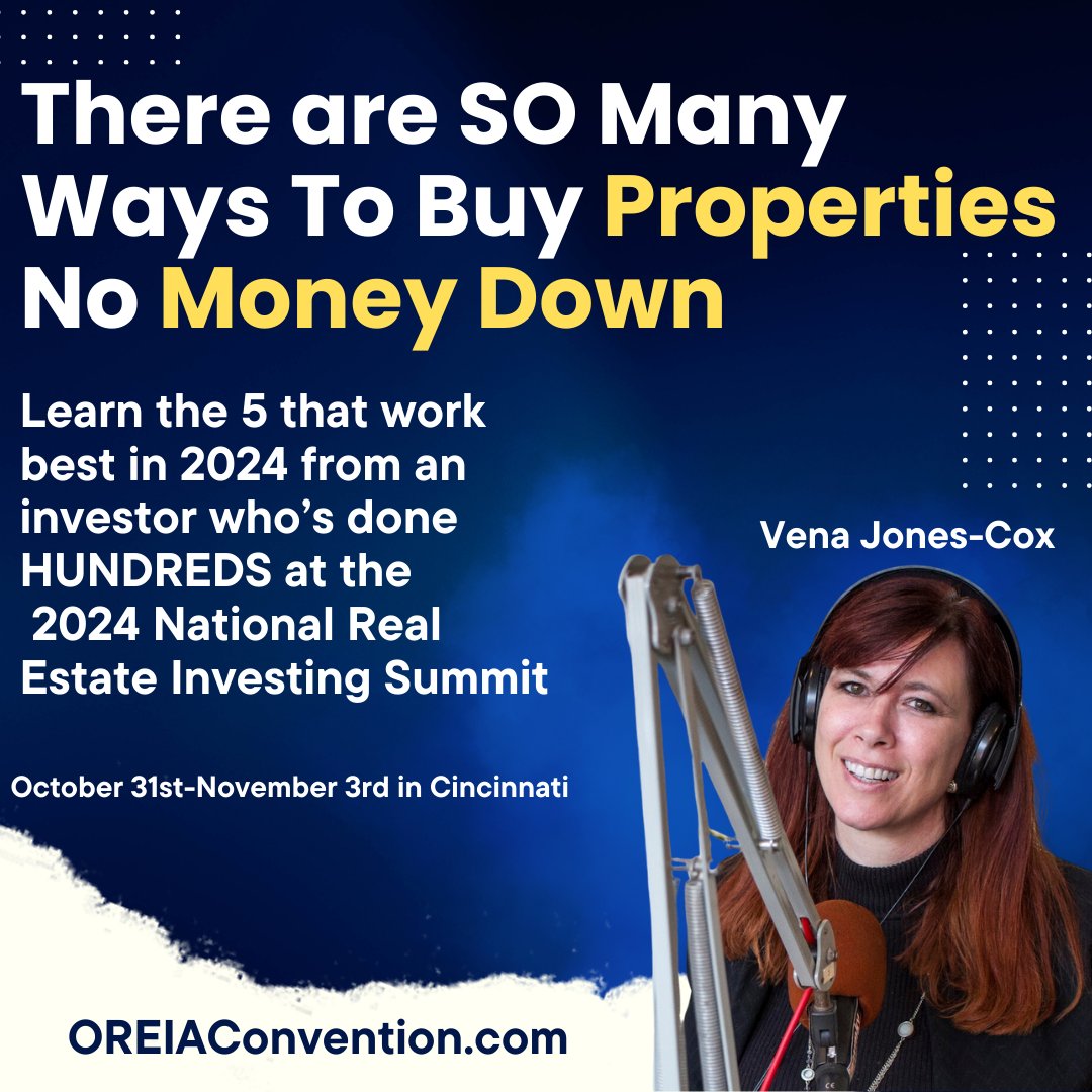 Yes, no money down deals are a thing, and yes, there's a lot to know about them. Luckily, this all-day workshop at the National Real Estate Investing Summit is INCLUDED in your $247 admission. Register quick, less than 50 in-person tickets are left!