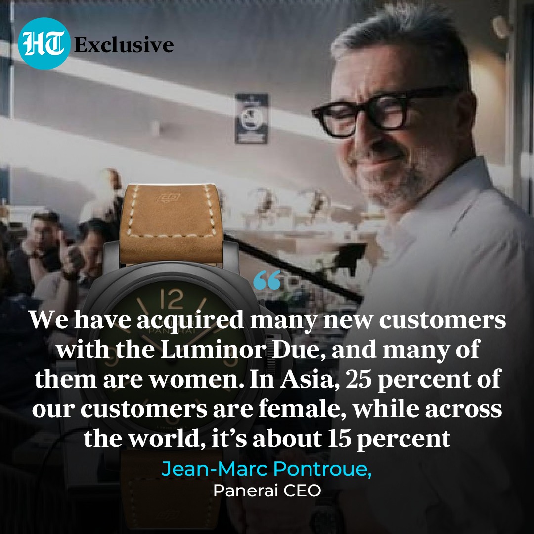 Hindustan Times (@httweets) on Twitter photo <a href="/PaneraiOfficial/">Panerai</a> <a href="/getmur/">Murali K Menon</a> "While we’re glad that some of our #watches are loved by #women, we remain a very masculine, tough brand," says Jean-Marc Pontroue, CEO of <a href="/PaneraiOfficial/">Panerai</a> as speaks to <a href="/getmur/">Murali K Menon</a>.
Read full interview here 🔗 hindustantimes.com/lifestyle/fash… <a href="/PaneraiOfficial/">Panerai</a> <a href="/getmur/">Murali K Menon</a> "While we’re glad that some of our #watches are loved by #women, we remain a very masculine, tough brand," says Jean-Marc Pontroue, CEO of <a href="/PaneraiOfficial/">Panerai</a> as speaks to <a href="/getmur/">Murali K Menon</a>.
Read full interview here 🔗 hindustantimes.com/lifestyle/fash…