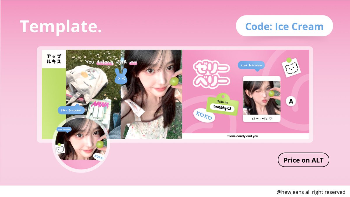 hewjeans's tweet image. Help repost, thank u🍧

Hiii aku ada 12 template layout yang bisa ditake sekarang🎀  format IPV yaah, price on ALT❣️ yang mau take bisa langsung DM akuuuu🥨

#zonauang