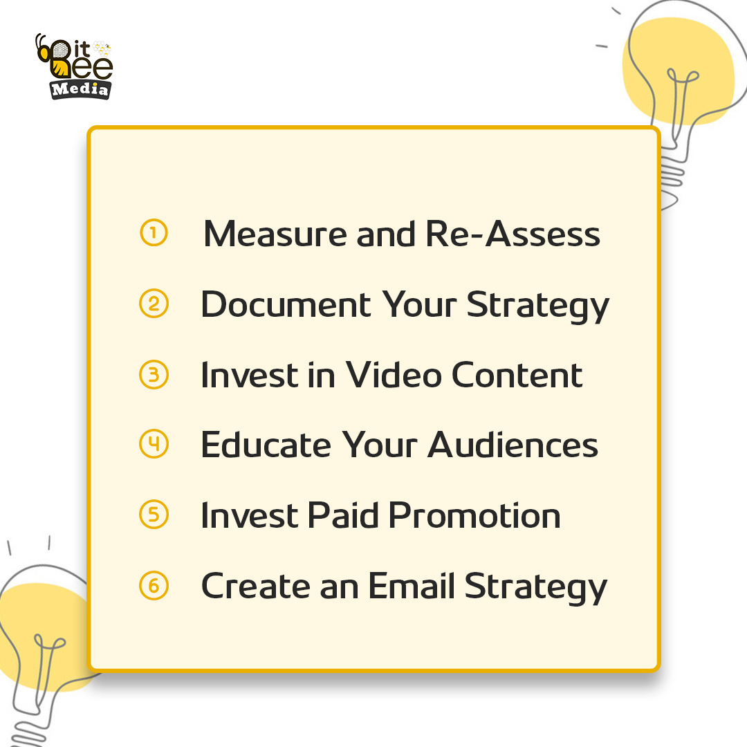 MediaBitbe77897's tweet image. 🚀 Boost Your Business with a Solid Content Marketing Strategy! 💡
1️⃣ Measure and Re-Assess 📊
2️⃣ Document Your Strategy 📝
3️⃣ Invest in Video Content 🎥
4️⃣ Educate Your Audiences 🧠
5️⃣ Invest in Paid Promotion 💸
6️⃣ Create an Email Strategy 📧