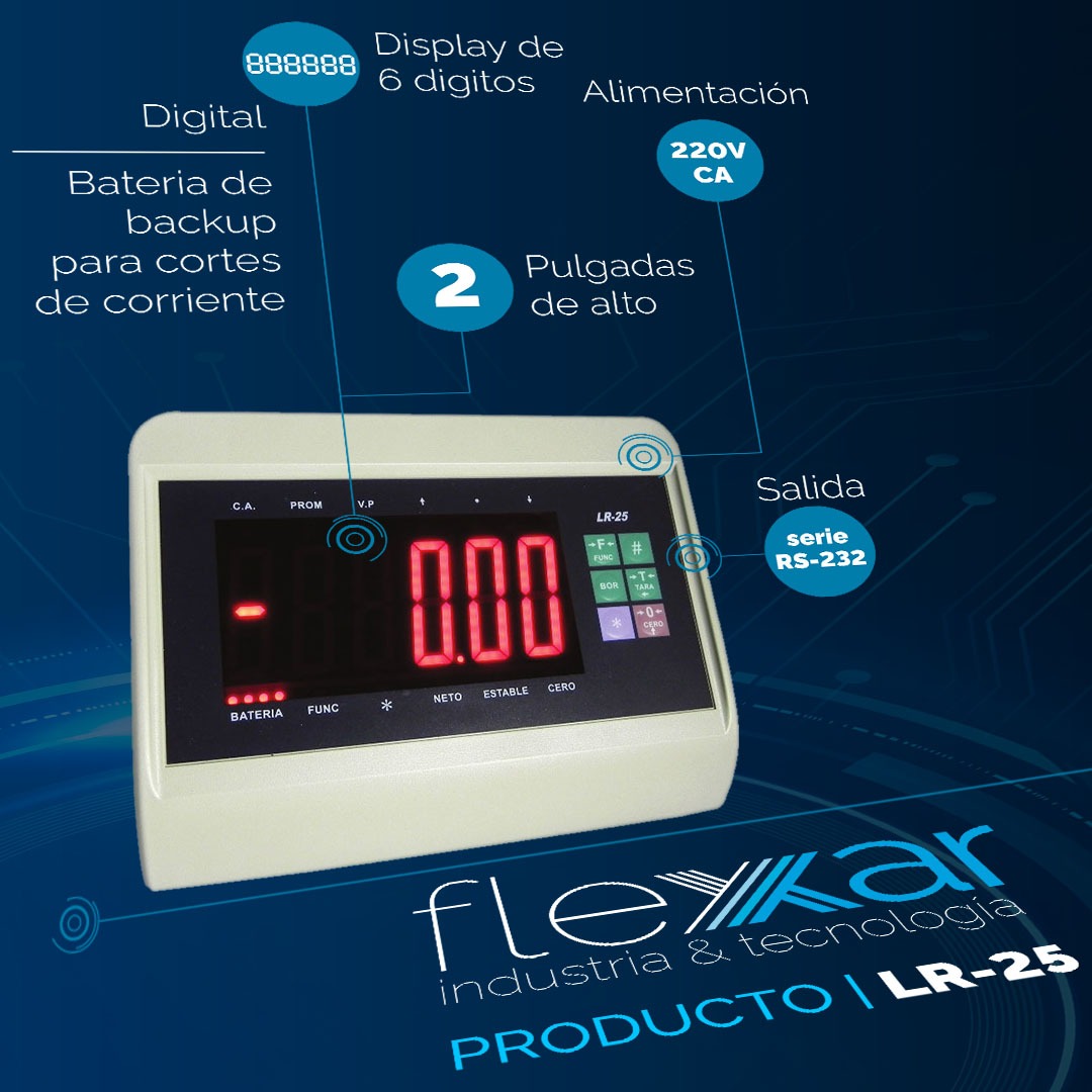 🖥️ LR-25: Display 2", RS-232, alimentación 220V y batería de respaldo. Precisión y conectividad para grandes procesos.
🔗 flexar.com.ar
#Flexar #ConectividadIndustrial