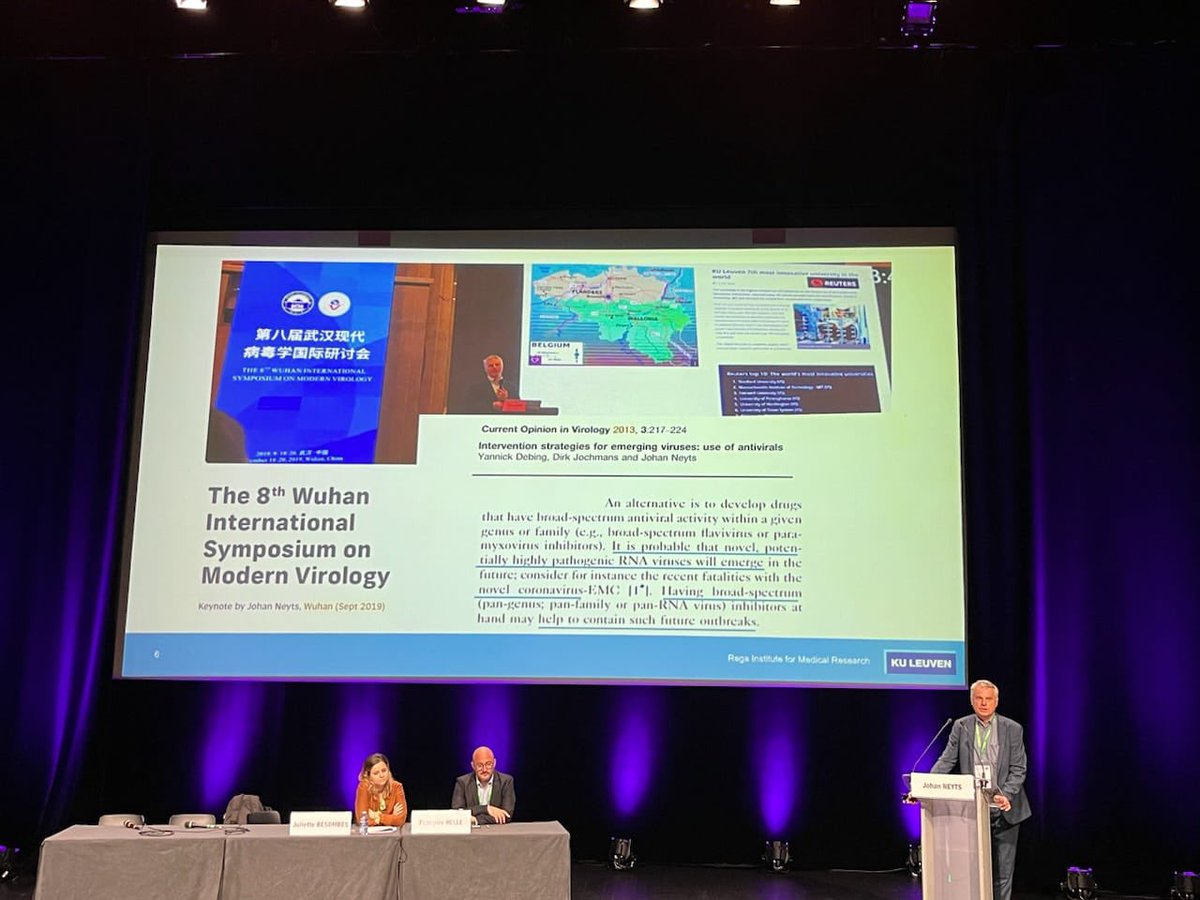 Johan Neyts ! Une pointure pour présenter les antiviraux ! #MICROBES2024