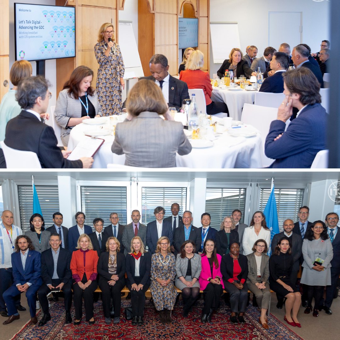 ITU is fully prepared to support our members in realizing the Global Digital Compact. 
Today we gathered Geneva-based <a href="/UN/">United Nations</a> agencies at HQ to help identify common actions and take meaningful steps forward in advancing the GDC