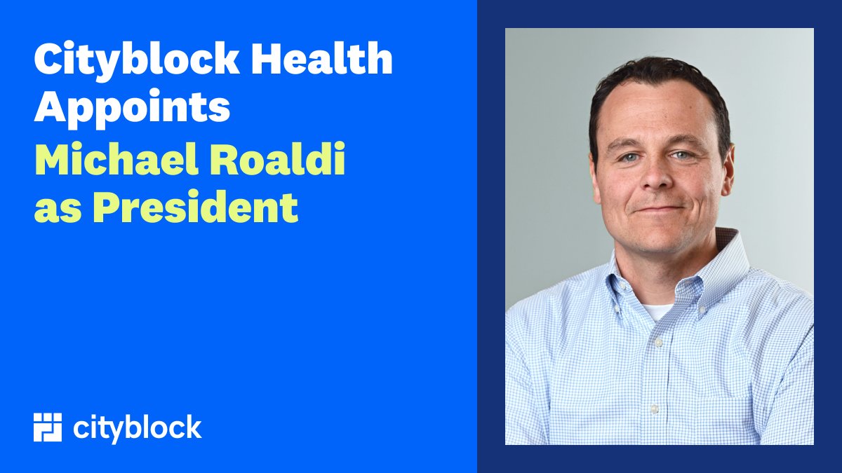 Today we announced Michael Roaldi as Cityblock’s new President, where he’ll oversee commercial strategy and product positioning to further the company’s next chapter of growth. Read more: prn.to/4gVBM5I