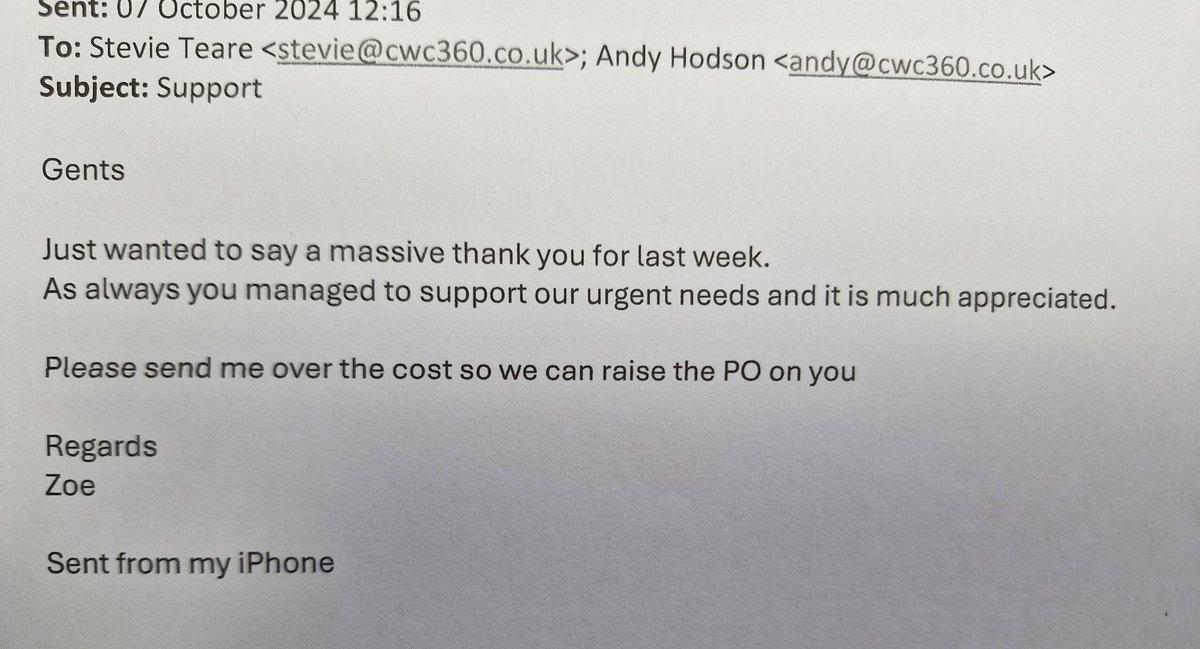CWC360's tweet photo. Helped a client last minute and got some positive feedback #lastminute #cleaningrequirements #cleaningservices #northwest #wirral https://t.co/6qCkDmmxrU