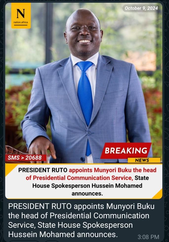 THESIXTHKE's tweet photo. BREAKING NEWS Now we have A govt spokesman, statehouse spokesman,head of presidential communication service. Ruto is really creating employment. This govt really communicates. #GachaguaImpeached #KufaDerevaKufaMakanga https://t.co/rbjzqdQ5Dk