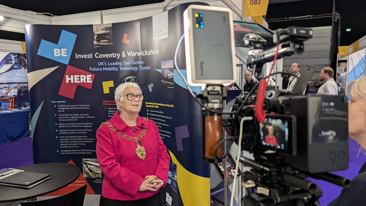 InvestCoventry (@investcoventry) on Twitter photo Fabulous to have the Lord Mayor of Coventry visit us at stand D82 to talk about the great opportunities for businesses in Coventry and why the City is the ideal location for the <a href="/EngDesignShow/">Engineering Design Show</a>.
<a href="/coventrycc/">Coventry City Council</a> Fabulous to have the Lord Mayor of Coventry visit us at stand D82 to talk about the great opportunities for businesses in Coventry and why the City is the ideal location for the <a href="/EngDesignShow/">Engineering Design Show</a>.
<a href="/coventrycc/">Coventry City Council</a>