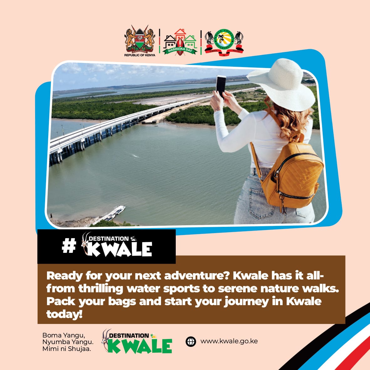 Governorspress's tweet photo. Karibu Kwale #DESTINATIONKWALE
#Bitcoin #FreeMoraraKebaso #Milton https://t.co/zWpzwfdHaq