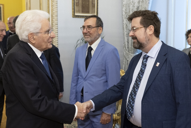 Stop Killer Robots (@bankillerrobots) on Twitter photo Yesterday, our campaign Vice-Chair <a href="/PeterAsaro/">Peter Asaro</a> met with Italian President Sergio Mattarella (<a href="/Quirinale/">Quirinale</a>) ahead of receiving the Golden Dove for #Peace on behalf of #StopKillerRobots for our work on #AutonomousWeaponsSystems
<a href="/RetePaceDisarmo/">Rete Italiana Pace e Disarmo</a> <a href="/ArchivioDisarmo/">Archivio Disarmo - IRIAD</a> Yesterday, our campaign Vice-Chair <a href="/PeterAsaro/">Peter Asaro</a> met with Italian President Sergio Mattarella (<a href="/Quirinale/">Quirinale</a>) ahead of receiving the Golden Dove for #Peace on behalf of #StopKillerRobots for our work on #AutonomousWeaponsSystems
<a href="/RetePaceDisarmo/">Rete Italiana Pace e Disarmo</a> <a href="/ArchivioDisarmo/">Archivio Disarmo - IRIAD</a>