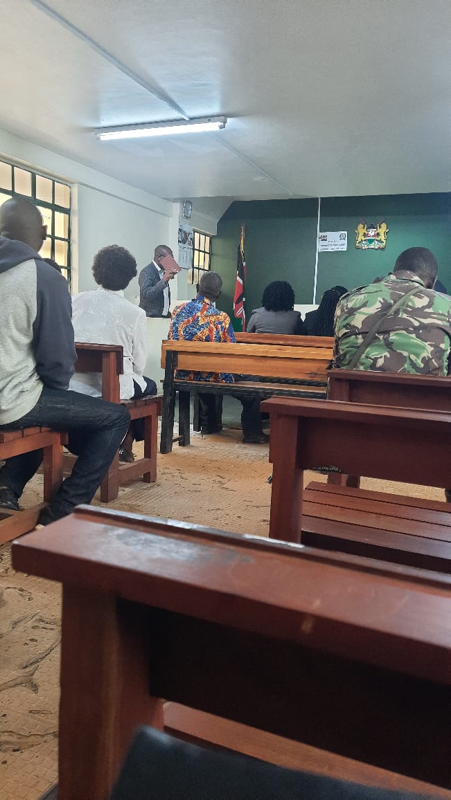Standing with the family of Eugene Muriithi today in court. Eugene was just 17 when his life was tragically cut short during violent policing of school unrest—at a place where he should have felt safe. Join us in demanding justice by signing the petition: amnestykenya.org/petition/justi…