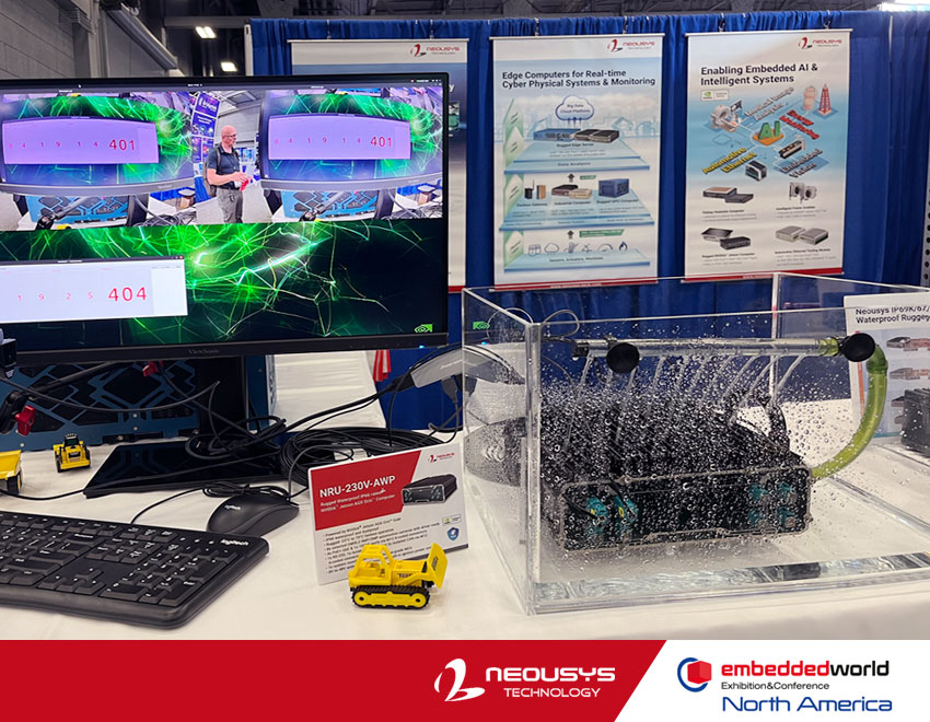 neousys's tweet image. It's the 2nd day of #EmbeddedWorldNorthAmerica 2024! Visit Neousys at Booth 1937 in Austin, TX from Oct 8-10. Discover #IP69K-rated #waterproof SEMIL &amp;amp; AWP series, #Intel14th-Gen fanless Nuvo-9000 and POC-700 series, and #rugged #edgeAI systems with #NVIDIAJetson.