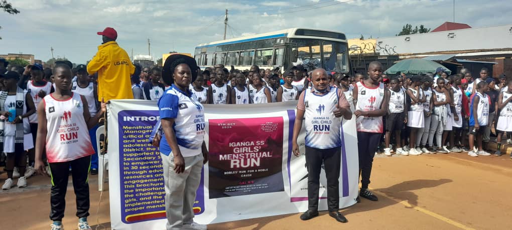 @Igangass menestrial run around iganga town attracted many students from various schools  today. A majority of the students were from iganga ss
