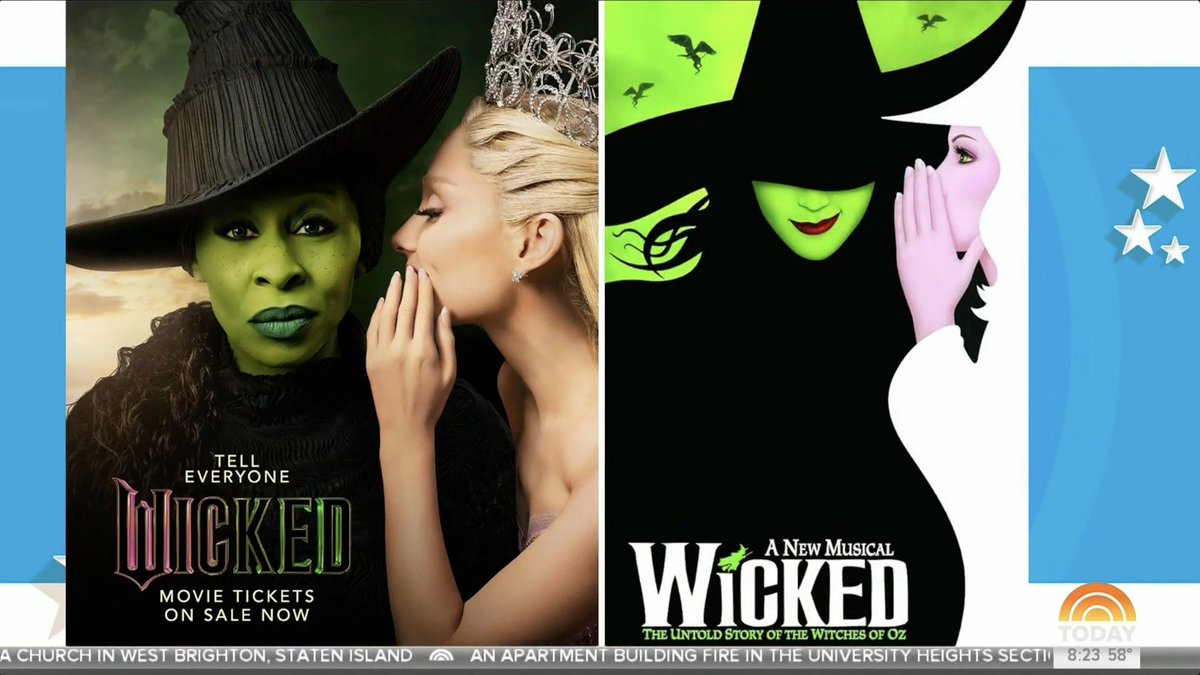 THEY DID IT!! #WickedMovie poster recreation revealed on the TODAY show along with a new teaser announcing that tickets are officially on sale today!!