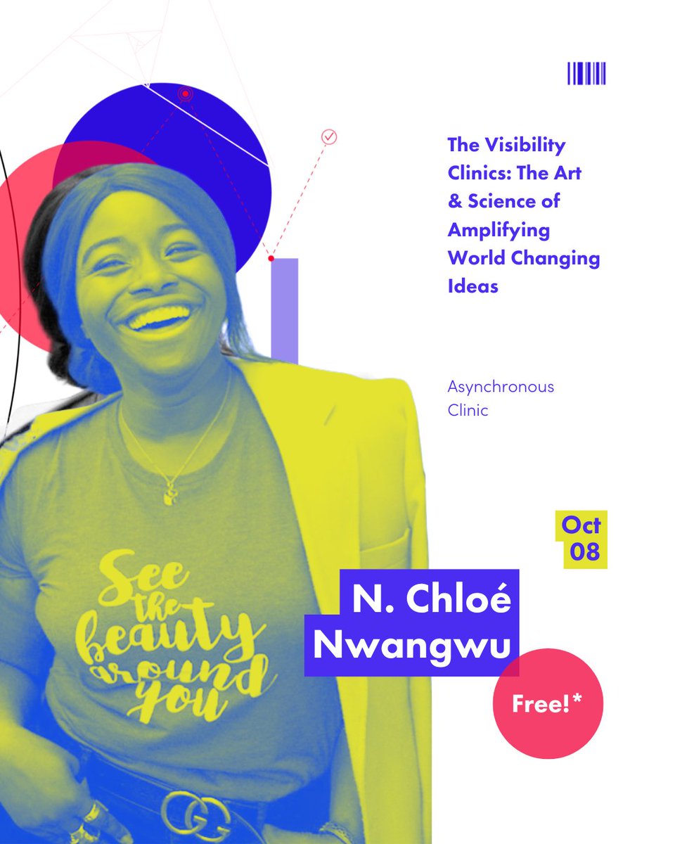 Tomorrow's Visibility Clinic is an asynchronous, foundational clinic all about The Art &amp; Science of Amplifying World-Changing Ideas, where I lay out the literal map to getting into the rooms where it happens.

Sign up here: nobiworks.com/the-clinic