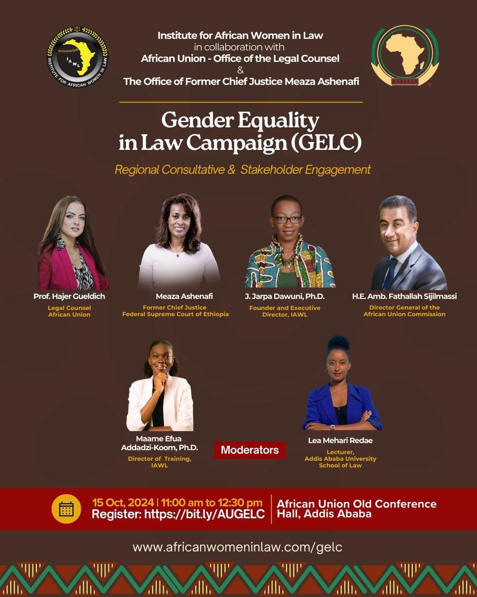 🚨Exciting News! The Gender Equality in Law Campaign is now REGIONAL! We’re stepping up to engage Ministers&amp;Heads of Government across Africa, pushing for real institutional&amp;systems change. Join us in the fight for gender equality in law! ⚖️👩🏾‍⚖️#WhenWomenThriveSystemsThrive