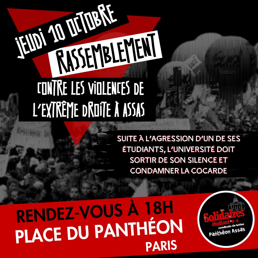 Solidaires étudiant-es PanthéonAssas tweet media