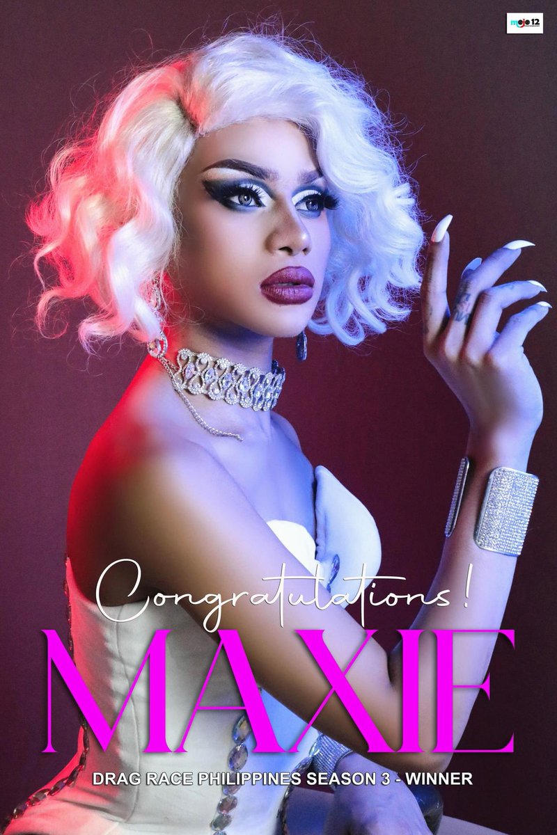 Mojo12Models's tweet image. CONGRATULATIONS MAXIE
DRAG RACE PHILIPPINES SEASON 3- WINNER
We Are Proud Of You!

Greetings From MOJO 12 PHOTOGRAPHY
#DragRacePH 
#Mojo12Photography