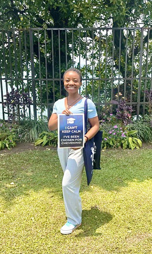 UKinDRC's tweet photo. #ChosenForChevening 🇬🇧🇨🇩

Lysa a été sélectionnée pour la bourse #Chevening 2024-2025 📚

Elle va poursuivre son master en Data Science &amp; Analytics @UniversityLeeds. Félicitations Lysa!

Les candidatures 2025-2026 sont en cours ! 

👉 https://t.co/1fM14DAKXq https://t.co/SOpxnUJ9X7