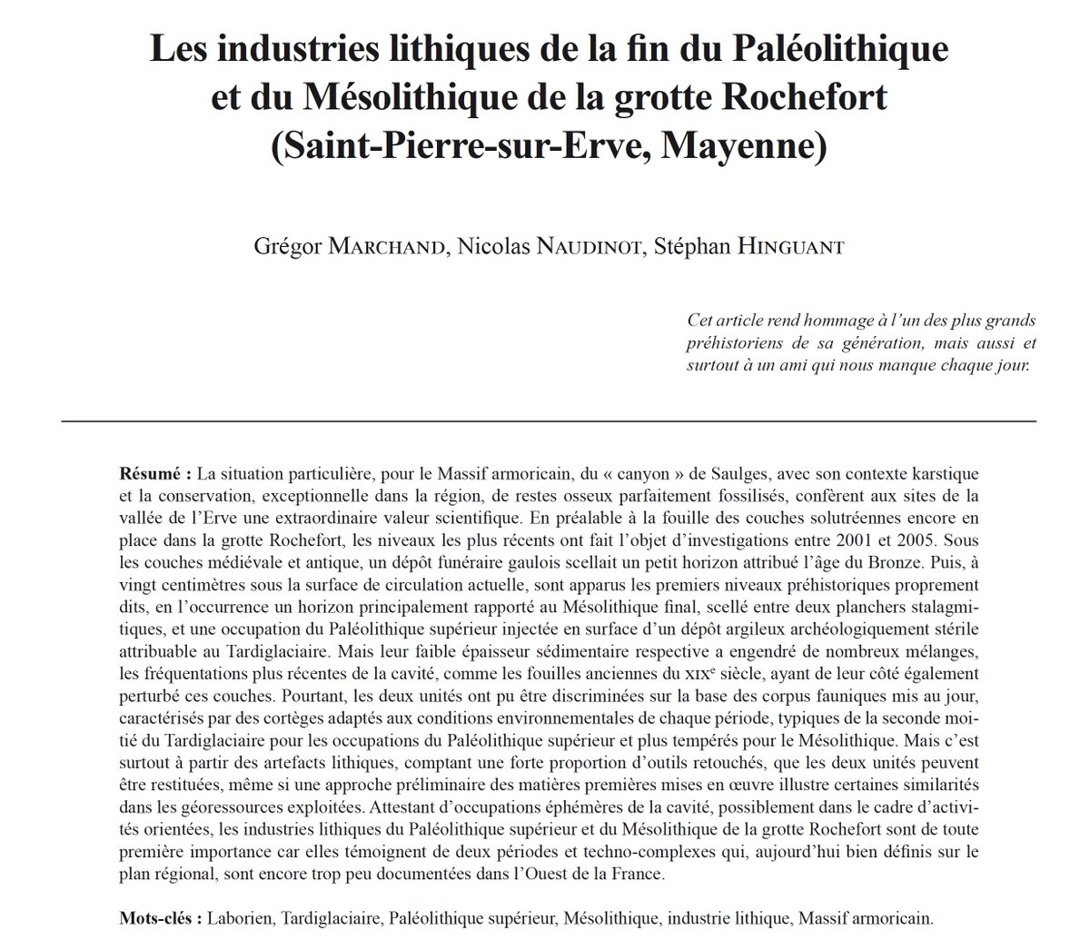 Société préhistorique française tweet media