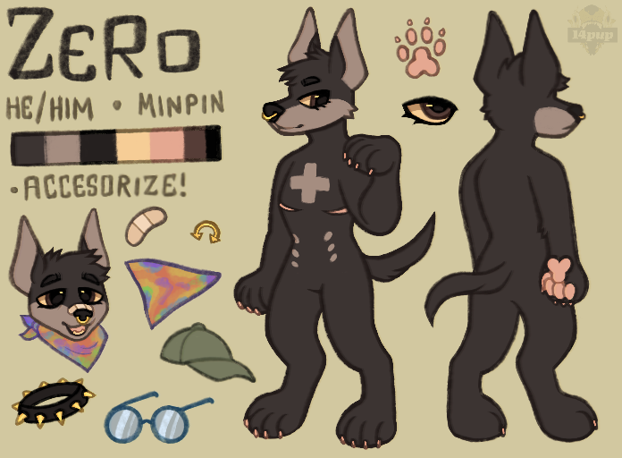 made a new ref sheet for one of my super old ocs!! he deserved some TLC