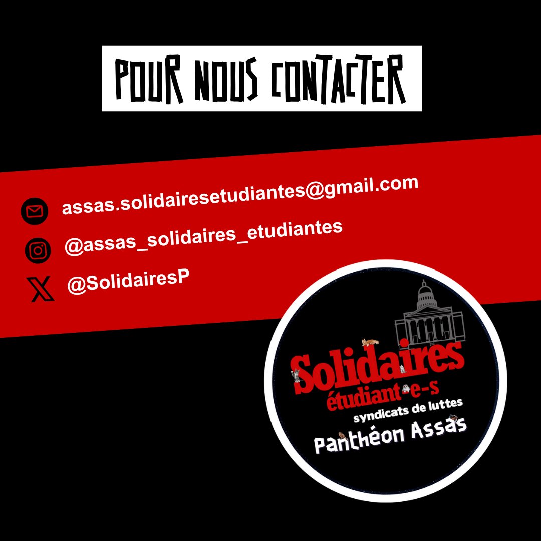 Solidaires étudiant-es PanthéonAssas tweet media