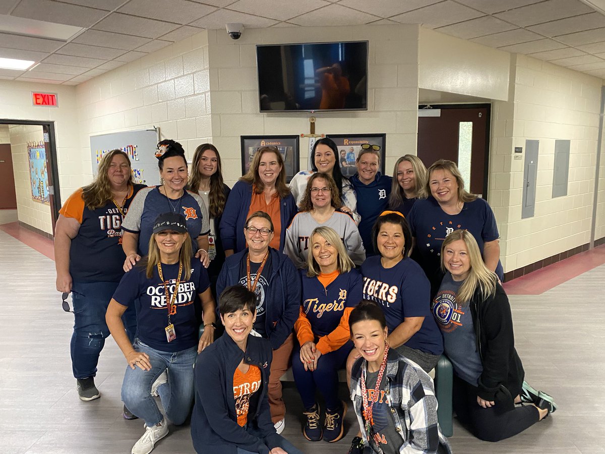 Annie_Prus's tweet photo. Forest Elementary schools says GO @tigers.  We got this!!!  ALDS Champions! https://t.co/CiT2g7w2ej