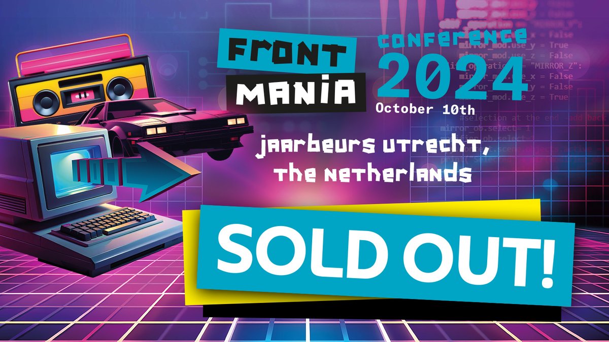 FrontMania (@frontmania) on Twitter photo ๐We have a full house! Frontmania Conference 2024 is officially SOLD OUT!
Thank you to everyone who registered for todays event at the Jaarbeurs Utrecht. We canโt wait to welcome you for today with innovative front-end technology & inspiring speakers.
Wo will we see today? ๐We have a full house! Frontmania Conference 2024 is officially SOLD OUT!
Thank you to everyone who registered for todays event at the Jaarbeurs Utrecht. We canโt wait to welcome you for today with innovative front-end technology & inspiring speakers.
Wo will we see today?