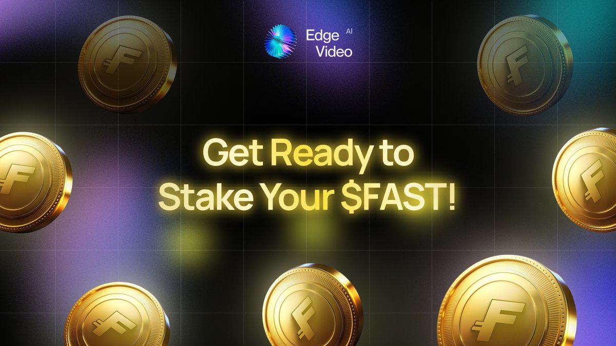 edgevideoai's tweet photo. 🚀 EXCITING NEWS $FAST fam!
Get ready to put your $FAST tokens to work!
Soon, you’ll be able to stake your $FAST and earn rewards - via Finceptor 🌱
Stay tuned for more details coming your way!
#FASTStaking #CryptoEarnings #DeFi #edgevideoai