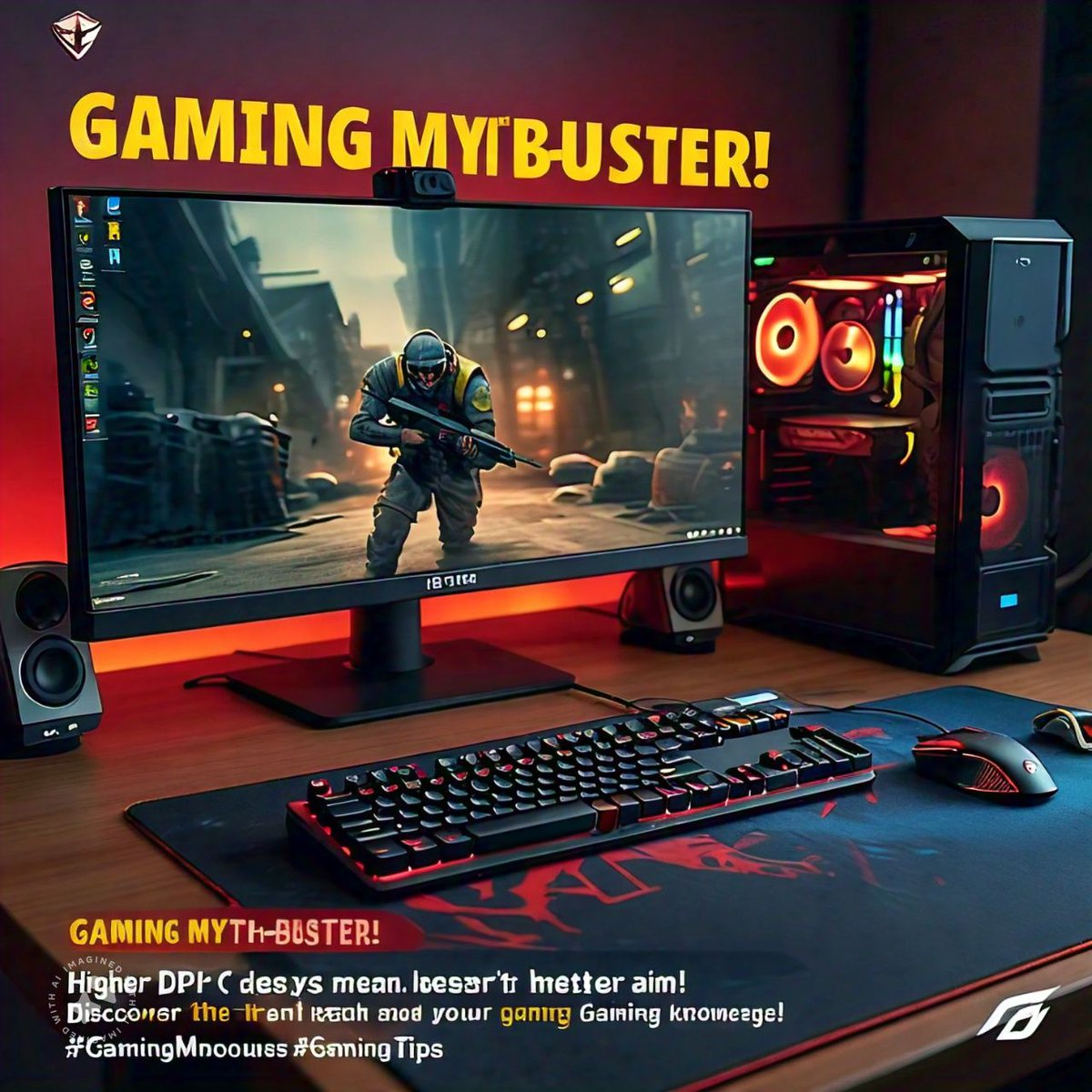 Dragtale333333's tweet image. Gaming Myth-Busting "GAMING MYTH-BUSTER!  
Higher DPI doesn't always mean better aim! Discover the truth and upgrade your gaming knowledge! 
#gamingmyths #gamingmouse #gamingtips
