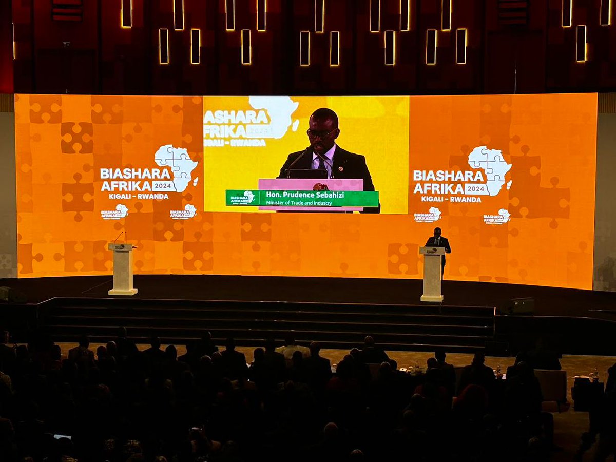 Currently ongoing, the opening ceremony of the second edition of the Africa Business Forum dubbed “Biashara Afrika 2024” being held in Kigali Rwanda from 9th - 11th October 2024.