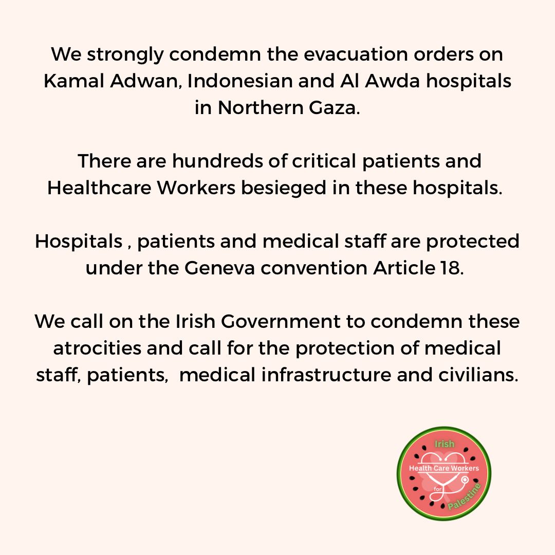 Hospital,  Patients, Medical Staff, Civilians,  Children are #NotATarget Sanctions NOW <a href="/SimonHarrisTD/">Simon Harris TD</a> <a href="/EamonRyan/">Eamon Ryan</a> <a href="/MichealMartinTD/">Micheál Martin</a> <a href="/rodericogorman/">Roderic O’Gorman TD</a> <a href="/rtenews/">RTÉ News</a> <a href="/VirginMediaIE/">Virgin Media Ireland</a> <a href="/ipsc48/">IPSC</a>